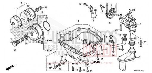 OIL PAN/OIL PUMP CBR1000S1K de 2019